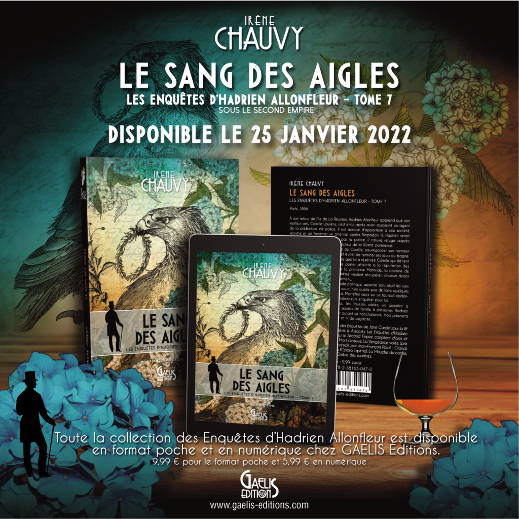 Le Sang des Aigles-Irène Chauvy-Les Enquêtes d'Hadrien Allonfleur-T7-Gaelis Editions